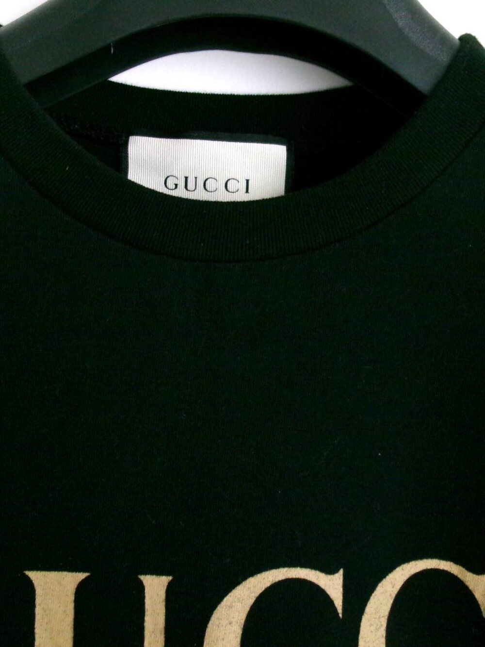 GG LOGO 100% COTTON T-SHIRT BLACK UNISEX Sz-O/S - Picture 4 of 7